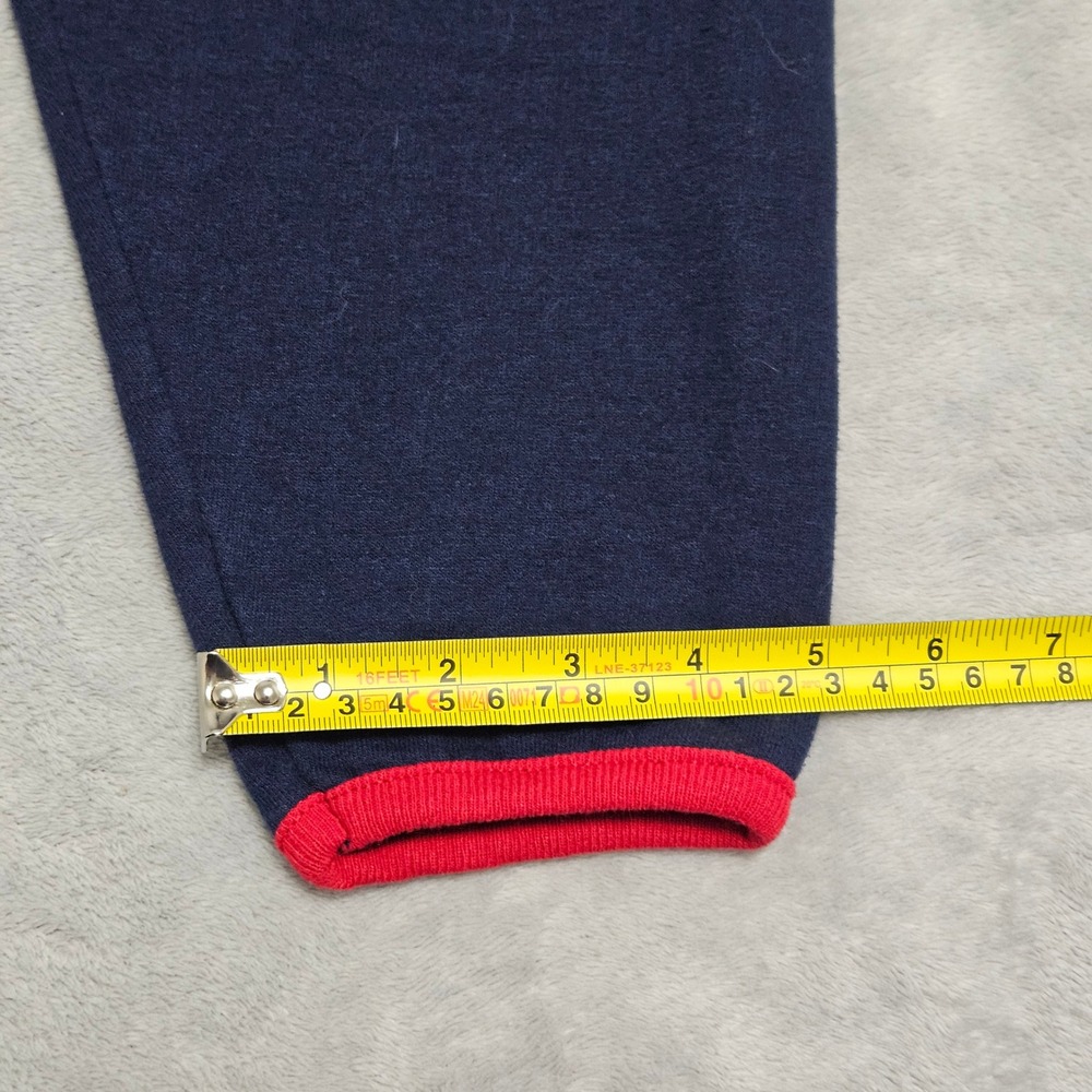 VTG 90s GRANDMA Made Usa XL NAVY RED EMBROIDERED GRANDKID KEY M&C COTTAGECORE - Picture 9 of 9